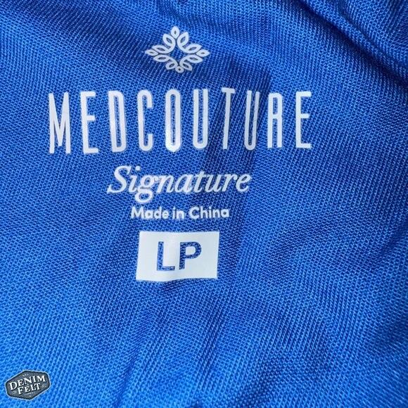 Med Couture Women's Drawstring Scrub Bottom/Pant | Royal Blue/Pink | NEW/NWT! - Picture 9 of 11